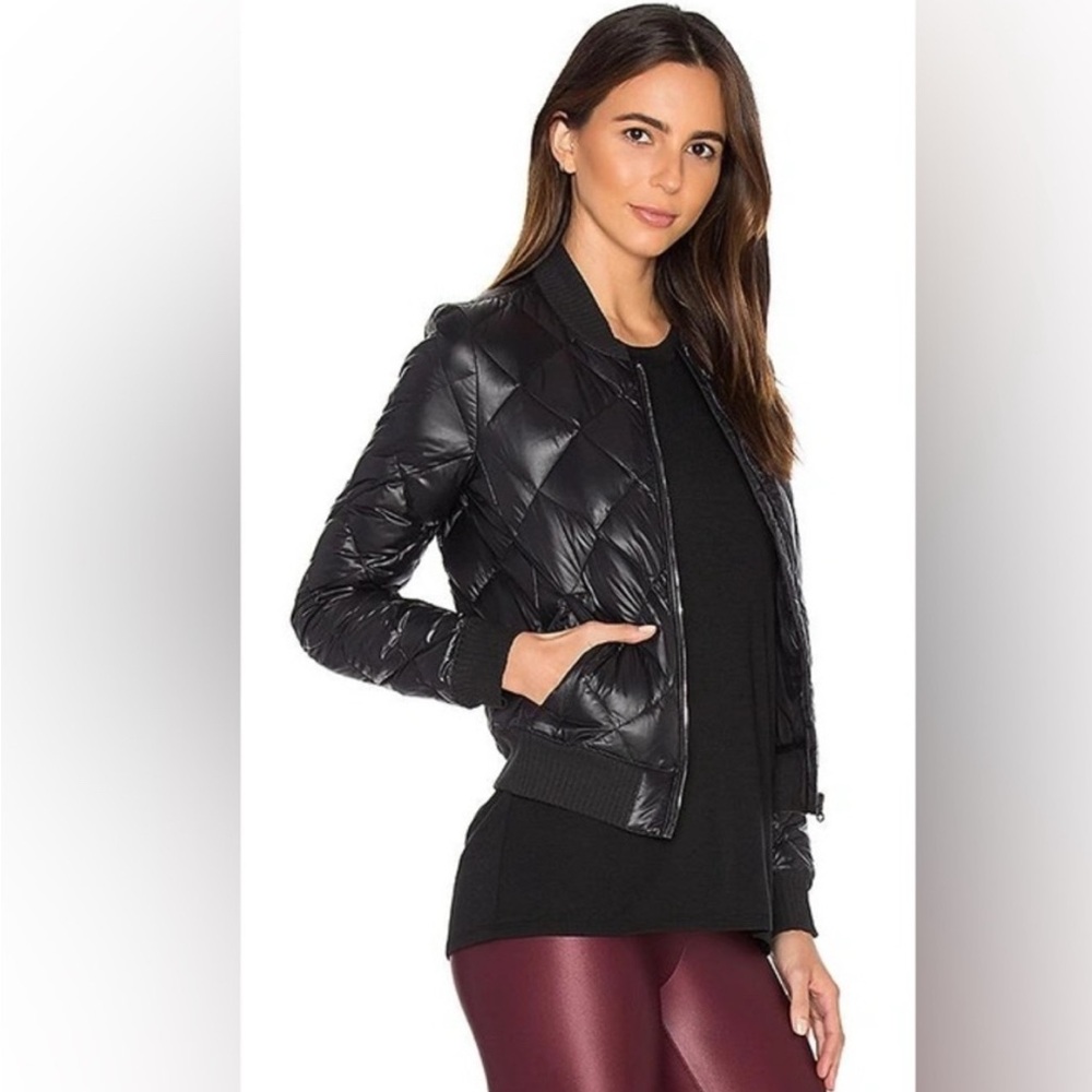 Alo Yoga quilted black idol Bomber Jacket!